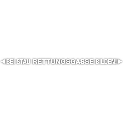 Bei stau rettungsgasse bilden - bei,