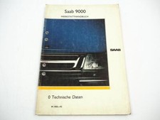 Saab 9000 CD CS 5-t 1985 - 1992 Technische Daten Anzugswerte Werkstatthandbuch