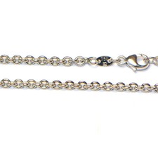 Goldkette 18K Weissgold 750