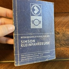 DDR  Betriebsanleitung Simson Kleinfahrzeuge #45
