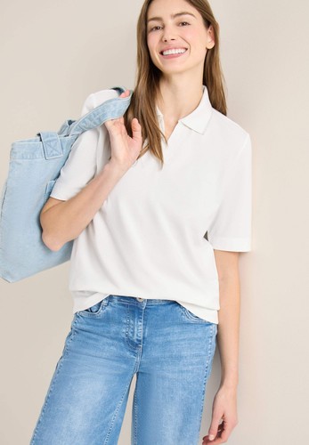Cecil kurzarm poloshirt - -,
