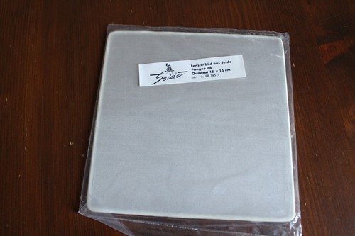 Fensterbild quadrat seide x - fensterbild,