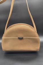 Goldpfeil Damenhandtasche Umhängetasche Ledertasche Halbrund Vintage Tasche
