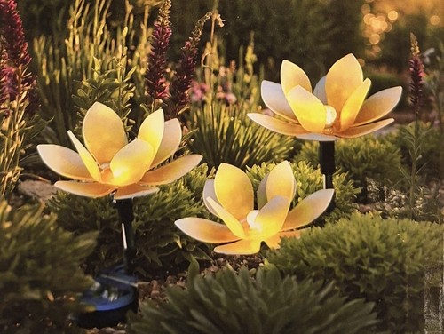 Gelbe solar blumen - gelbe, blumen-stableuchte