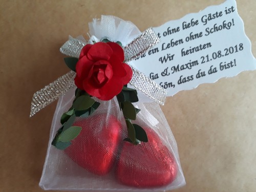 Gastgeschenke silber hochzeit - silber,