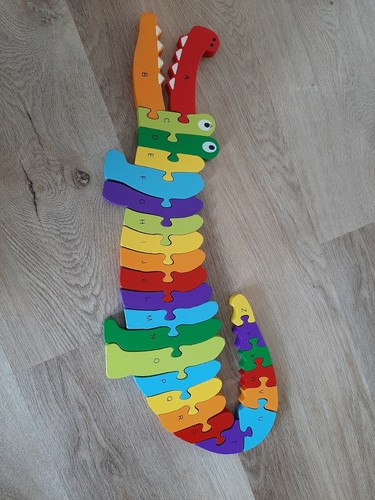 Holzpuzzle krokodil abc - holzpuzzle,