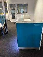 Empfang Theke, Türkis, mit Beleuchtung