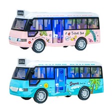 Kinder Stadtbus, Spielzeugbus mit Geräuschen Und Lichtern, Robust, mit