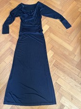 Abendkleid Boss by Hugo Boss Schwarz Reine Seide Gr. S Top Zustand