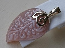 1001 Nacht ♦️♦️ Peach Mondstein Vario Clip Anhänger 375 9kt Gold ♦️♦️ 9010