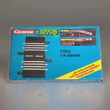 Carrera Servo 140 1/4 Gerade Rennbahn Schiene Bahn unbespielt 77512 in OVP