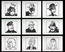 Hergé: Tintin - 9 characters