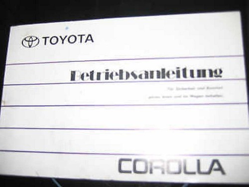 Betriebsanleitung toyota - betriebsanleitung,