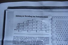 DDR Fädel / Bastel - Anleitung Perlen Bastelei Eckiger Untersetzer