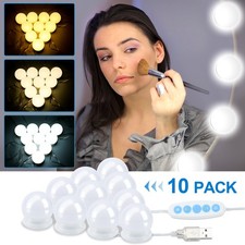 10 LED Dimmbar Spiegelleuchte für Make Up Schminktisch spiegel USB Schminktisch