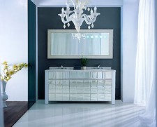 Waschtisch Doppelwaschtisch Modern Marmorplatte Spiegel Marmor Waschtisch Neu