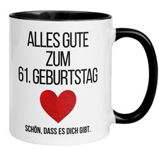 Tasse 61. Geburtstag Mann Frau