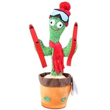 Kögler tanzender Kaktus Skifahrer & Brille, Sound & Laberfunktion Labertier 35cm