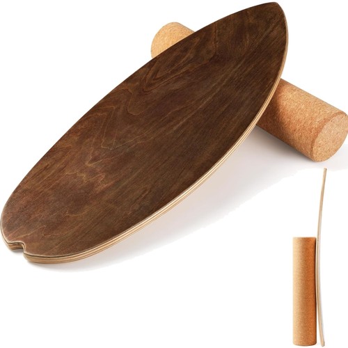 Balance board holz korkrolle - board,
