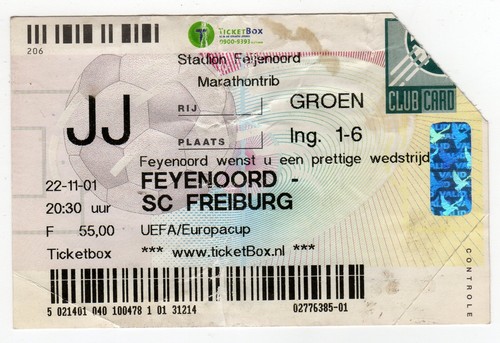 Ticket feyenoord rotterdam - ticket, ec