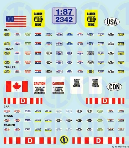 2342 decals kfz kennzeichen - 2342,