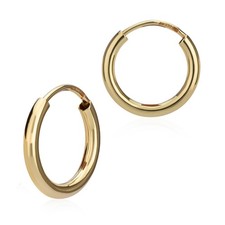 Paar 585 Gelbgold Creolen