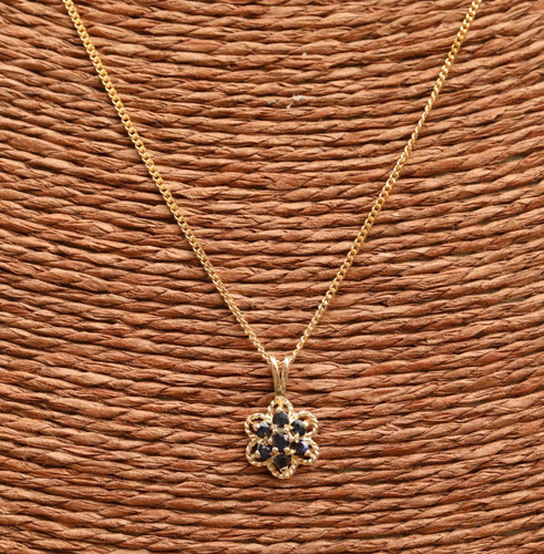 9ct gelbgold kettenkette - 45, cm