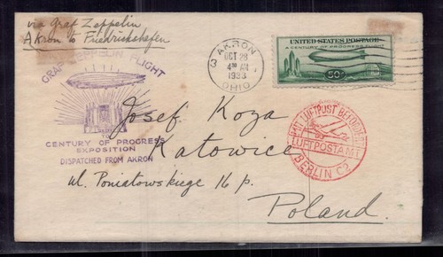 Usa zeppelin beleg graf - zeppelin,