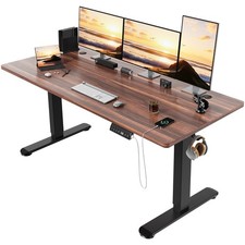 Electric Stehpult, Home Office Sitz-Steh-Tisch mit USB-Ladeanschluss140-180cm