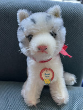 Rare Steiff Susi 1936 Katze, cat, Replica 031747 Original Brass Button Tag, 12cm