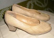 Vintage  Designer Walter Käfer Halbschuhe Pumps Abendschuhe Party Freizeit Gr5,5