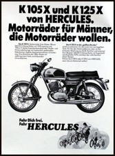 Hercules K 105X und K 125 X, originale Werbung aus 1972