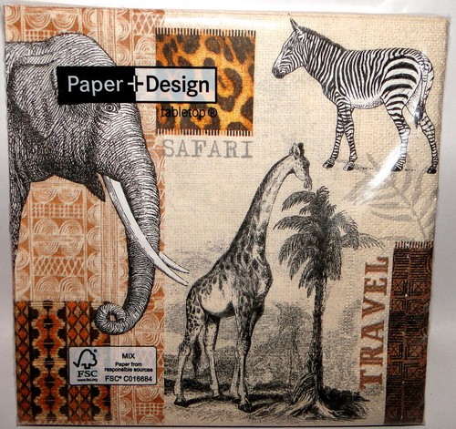 Servietten afrika safari - 4,