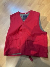 Herren Weste  rot - mit  2 Taschen aus 100 % Baumwolle innen und außen Gr. XXL