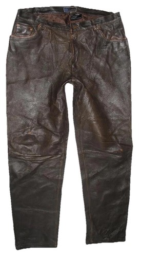 Herren lederjeans - /,