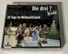 Die drei ??? Fragezeichen Kids -  3CDs Adventskalender 24 Tage im Wehnachtsland