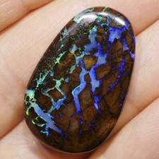 32.34 ct Boulder Matrix Edelopal Opal Schmuck Edelstein Cabochon Australien