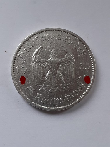Silbermünze reichsmark 1935 - silbermünze, 5