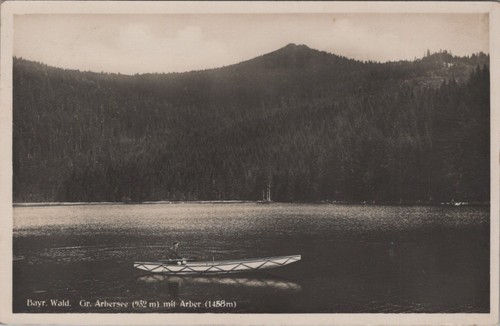 Arbersee mit arberg - ak,