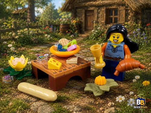 Lego barmaid magd tisch - tisch, food