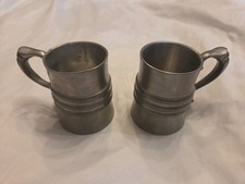 Zinn Schnapsbecher Set, 2 Stück 5,5cm