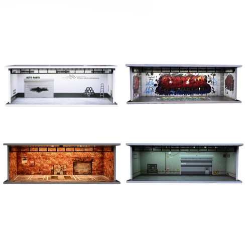 Diorama parkplatz - 1:64,