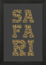 Safari Afrika gerahmtes