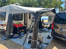 Dorema Octavia 12 Vorzelt mit Alu-Gestänge + Anbau - sehr guter Zustand