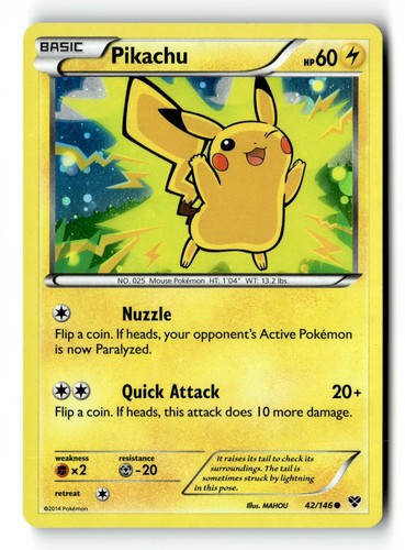 Pokemon karte pikachu 2014 - karte,
