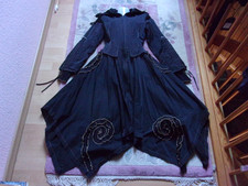 Gothic Zipfel Maxi Mantel