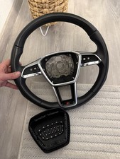 Audi A6 A7 C8 4K Original Leder Lenkrad S-Line