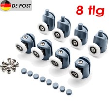 8tlg Ersatzteile Duschkabinenrollen 25mm Rollenführung Duschtür Für Duschkabine