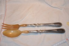 Besteck Salat- Horn Metall