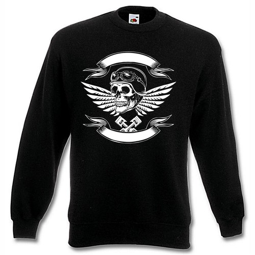 Sweatshirt biker rocker - sweatshirt,
